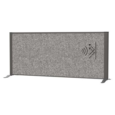 MAUL connecto Separador acústico de Mesa (120 x 50 cm, para Escritorio, aparador, Separador de Habitaciones con pies, Fieltro acústico (4000 g/m²) como protección Visual y Aislamiento acústico MAUL connecto Separador acústico de Mesa (120 x 50 cm, para Escritorio, aparador, Separador de Habitaciones con pies, Fieltro acústico (4000 g/m²) como protección Visual y Aislamiento acústico
