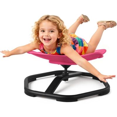 VEVOR Silla Giratoria Infantil Sensorial, Forma de Elefante, hasta 100 kg, con Base Metálica Antideslizante, Favorece la Coordinación, el Equilibrio y la Concentración, Roja, 54 x 54 x 25,5 cm VEVOR Silla Giratoria Infantil Sensorial, Forma de Elefante, hasta 100 kg, con Base Metálica Antideslizante, Favorece la Coordinación, el Equilibrio y la Concentración, Roja, 54 x 54 x 25,5 cm