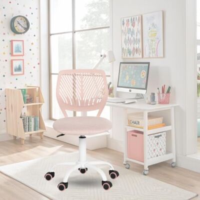 FurnitureR Silla de Oficina con Respaldo y Asiento ergonómico Giratorio de Altura Ajustable para Ordenador, Ruedas de 5 Puntas, sillas y taburetes en casa, Asiento de Trabajo, Morandi Rose FurnitureR Silla de Oficina con Respaldo y Asiento ergonómico Giratorio de Altura Ajustable para Ordenador, Ruedas de 5 Puntas, sillas y taburetes en casa, Asiento de Trabajo, Morandi Rose