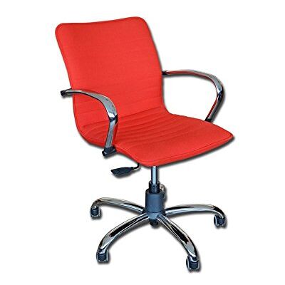 GIMA silla Elite respaldo bajo, tela, rojo, 1 unidad GIMA silla Elite respaldo bajo, tela, rojo, 1 unidad