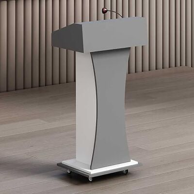 Generic Atril portátil con ruedas, podio de pie, escritorio de recepción con almacenamiento, púlpito de madera for iglesias, aulas y oficinas.(C) Generic Atril portátil con ruedas, podio de pie, escritorio de recepción con almacenamiento, púlpito de madera for iglesias, aulas y oficinas.(C)