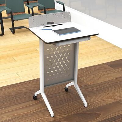 Generic Atril móvil, podio, escritorio de pie, atril de recepción, púlpito portátil con ruedas bloqueables for aulas, iglesias y oficinas; mesa de centro, mesa auxiliar pequeña for uso doméstico. Generic Atril móvil, podio, escritorio de pie, atril de recepción, púlpito portátil con ruedas bloqueables for aulas, iglesias y oficinas; mesa de centro, mesa auxiliar pequeña for uso doméstico.
