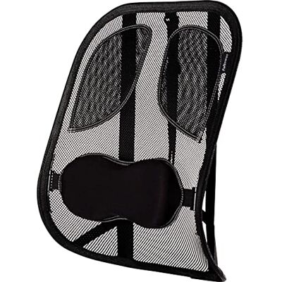 Fellowes Mesh Professional Series Respaldo Ergonómico de Rejilla Cojín con Soporte Lumbar de Malla Apoyo para la Espalda, Adaptable a Cualquier Silla. Ayuda a Mantener la Postura Correcta Fellowes Mesh Professional Series Respaldo Ergonómico de Rejilla Cojín con Soporte Lumbar de Malla Apoyo para la Espalda, Adaptable a Cualquier Silla. Ayuda a Mantener la Postura Correcta
