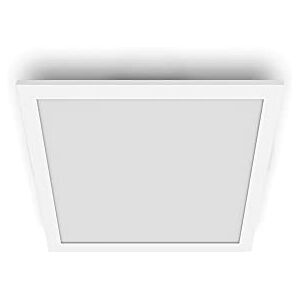Philips Plafón Tuch Ceiling, lámpara LED de techo funcional, color blanco, luz blanca cálida regulable, 27K 12W Philips Plafón Tuch Ceiling, lámpara LED de techo funcional, color blanco, luz blanca cálida regulable, 27K 12W
