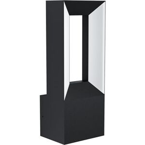 Eglo LED lámpara de pared de exterior Riforano, lámpara de exterior de aluminio fundido y plástico, lámpara de pared en blanco y negro, LED lámpara de exterior blanco cálido, IP44 Eglo LED lámpara de pared de exterior Riforano, lámpara de exterior de aluminio fundido y plástico, lámpara de pared en blanco y negro, LED lámpara de exterior blanco cálido, IP44