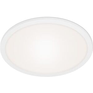 Briloner Leuchten Lámpara de techo regulable, con mando a distancia, control de temperatura de color, luz nocturna, 24 W, 2200 lúmenes, 40 cm de diámetro, color blanco Briloner Leuchten Lámpara de techo regulable, con mando a distancia, control de temperatura de color, luz nocturna, 24 W, 2200 lúmenes, 40 cm de diámetro, color blanco
