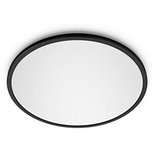 Philips SuperSlim Plafón LED de techo con SceneSwitch (15 W), 3 niveles de brillo, Luz blanca cálida, EyeComfort, negro, 25 cm Philips SuperSlim Plafón LED de techo con SceneSwitch (15 W), 3 niveles de brillo, Luz blanca cálida, EyeComfort, negro, 25 cm