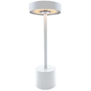 Lumisky Lámpara de mesa inalámbrica táctil de aluminio blanco mate LED H30cm Lumisky Lámpara de mesa inalámbrica táctil de aluminio blanco mate LED H30cm
