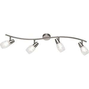RL LIVE YOUR LIGHT TRIO R80024007 Foco de 4 bombillas, AR E14 28 W, metal níquel mate, IP20 RL LIVE YOUR LIGHT TRIO R80024007 Foco de 4 bombillas, AR E14 28 W, metal níquel mate, IP20