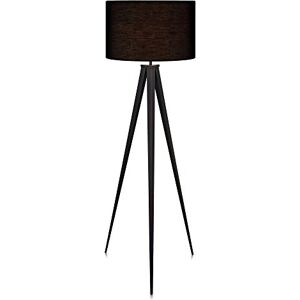 Teamson Home Lámpara de pie Negra LED con Base Trípode Estándar Versanora Teamson Home Lámpara de pie Negra LED con Base Trípode Estándar Versanora