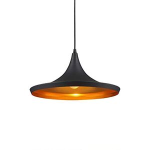 B·LED BARCELONA LED BARCELONA LED Lámpara colgante grande negra y dorada Kolding, aluminio metálico, estilo clásico moderno y vintage de lujo, E27, techo para comedor, salón, cocina e interior B·LED BARCELONA LED BARCELONA LED Lámpara colgante grande negra y dorada Kolding, aluminio metálico, estilo clásico moderno y vintage de lujo, E27, techo para comedor, salón, cocina e interior