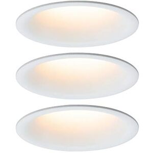 Paulmann Luminaria empotrable LED Cymbal, incl. 3x6,5 W IP44, regulable, foco empotrable, blanco mate, Spot, plástico, lámpara empotrable 2000 K Paulmann Luminaria empotrable LED Cymbal, incl. 3x6,5 W IP44, regulable, foco empotrable, blanco mate, Spot, plástico, lámpara empotrable 2000 K