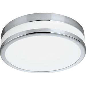 Eglo Palermo Lámpara de techo LED con 1 foco, para baño, fabricada en acero y vidrio satinado y lacado en color blanco y cromado, con un diámetro de 22,5 cm y protección contra salpicaduras IP44 Eglo Palermo Lámpara de techo LED con 1 foco, para baño, fabricada en acero y vidrio satinado y lacado en color blanco y cromado, con un diámetro de 22,5 cm y protección contra salpicaduras IP44