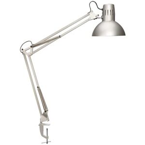 MAUL lampara escritorio study Lampara LED con soporte ajustable con brazo articulado para escritorio Elegante lampara de mesa metálica LED Fuente de luz LED incluida Plata MAUL lampara escritorio study Lampara LED con soporte ajustable con brazo articulado para escritorio Elegante lampara de mesa metálica LED Fuente de luz LED incluida Plata
