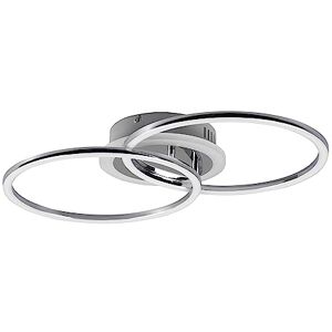 RL LIVE YOUR LIGHT Reality, Plafón, Venida incl. 1 x LED,SMD,25,0 Watt,4000K,3000 Lm. Cuerpo: Metal, Cromo A:50,0cm, L:30,0cm, A:7,5cm Regulable mediante interruptor,Montaje en techo y pared,4000K RL LIVE YOUR LIGHT Reality, Plafón, Venida incl. 1 x LED,SMD,25,0 Watt,4000K,3000 Lm. Cuerpo: Metal, Cromo A:50,0cm, L:30,0cm, A:7,5cm Regulable mediante interruptor,Montaje en techo y pared,4000K
