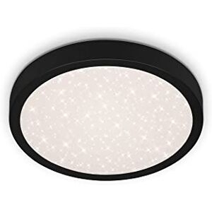 BRILO Lámpara de Techo LED - 28 cm, 18W, 2000lm, Negro - Lámpara de Techo BRILO Lámpara de Techo LED - 28 cm, 18W, 2000lm, Negro - Lámpara de Techo