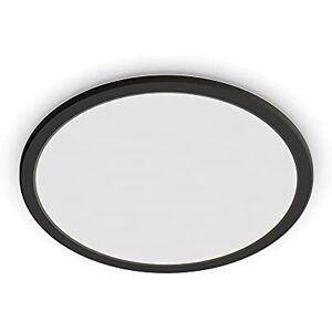 Philips Plafón Superslim, lámpara LED de techo funcional, color negro, luz blanca cálida regulable, 27K 15W Philips Plafón Superslim, lámpara LED de techo funcional, color negro, luz blanca cálida regulable, 27K 15W
