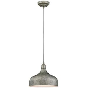 Westinghouse Lighting One-Light Indoor Pendant Lámpara de Techo, Acero Envejecido Westinghouse Lighting One-Light Indoor Pendant Lámpara de Techo, Acero Envejecido