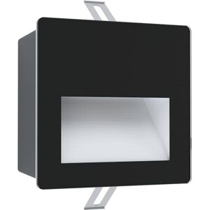 Eglo LED lámpara empotrada de exterior Aracena, foco empotrado LED de cristal, plástico, aluminio en negro y transparente, iluminación de exterior, IP64, L x A 14 cm Eglo LED lámpara empotrada de exterior Aracena, foco empotrado LED de cristal, plástico, aluminio en negro y transparente, iluminación de exterior, IP64, L x A 14 cm