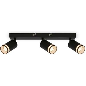 Briloner Apliques de Techo Negros - Ajustables 3 Luces GU10 - Lámpara de Techo Briloner Apliques de Techo Negros - Ajustables 3 Luces GU10 - Lámpara de Techo