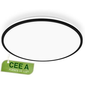 Briloner Lámpara techo LED, CEE A fuente de luz, 8,5W 1800 lm, luz indirecta, panel luminoso extraplano, iluminación salón, cocina, dormitorio, pasillo, 33x6 cm, negro Briloner Lámpara techo LED, CEE A fuente de luz, 8,5W 1800 lm, luz indirecta, panel luminoso extraplano, iluminación salón, cocina, dormitorio, pasillo, 33x6 cm, negro
