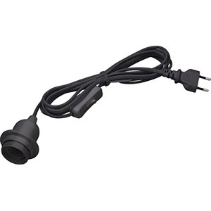 Meister Portalámparas E27 – 5 metros – Negro – Con interruptor de encendido/apagado – Ideal para proyectos de bricolaje – Adecuado para lámparas de pie y colgantes/suspensión de lámpara con Meister Portalámparas E27 – 5 metros – Negro – Con interruptor de encendido/apagado – Ideal para proyectos de bricolaje – Adecuado para lámparas de pie y colgantes/suspensión de lámpara con