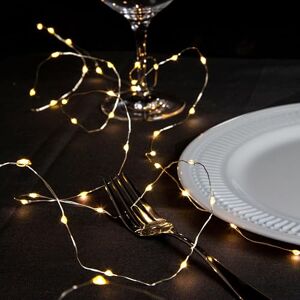 Talking Tables Party Illuminations Silver Wire Led Lights, 3M Talking Tables Party Illuminations Silver Wire Led Lights, 3M