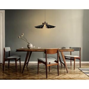 Opviq Elegant Black Daisy Chandelier, Adjustable Cable, 45 cm de altura, casquillo E27, cuerpo de MDF (3 mm), diseño escandinavo para espacios modernos Opviq Elegant Black Daisy Chandelier, Adjustable Cable, 45 cm de altura, casquillo E27, cuerpo de MDF (3 mm), diseño escandinavo para espacios modernos