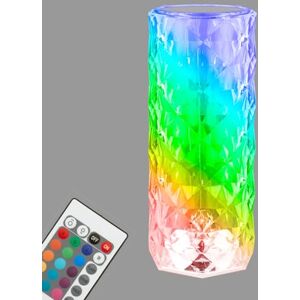 Briloner Lámpara de noche a pilas, lámpara de mesa inalámbrica, lámpara LED RGB con mando a distancia, lámpara de mesa de cristal táctil, transparente, cable USB-C, 215x90mm (HxD) Briloner Lámpara de noche a pilas, lámpara de mesa inalámbrica, lámpara LED RGB con mando a distancia, lámpara de mesa de cristal táctil, transparente, cable USB-C, 215x90mm (HxD)