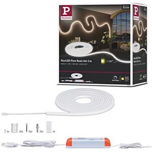 Paulmann Strip MaxLED Flow 52 W, juego básico strip LED, regulable, 5 m, blanco, plástico 2700 K blanco cálido Paulmann Strip MaxLED Flow 52 W, juego básico strip LED, regulable, 5 m, blanco, plástico 2700 K blanco cálido
