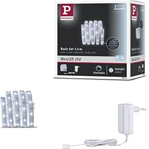 Paulmann Strip LED MaxLED 250 juego básico 1,5 m luz diurna IP44 Protect Cover incl. 1x6 W, strip, regleta, tira de luz 6500 K Paulmann Strip LED MaxLED 250 juego básico 1,5 m luz diurna IP44 Protect Cover incl. 1x6 W, strip, regleta, tira de luz 6500 K