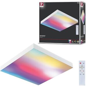 Paulmann Panel LED Velora Rainbow angular incl. 1x13,2 W regulable dinámicoRGBW control de color lámpara de techo de metal blanco 3000 K Paulmann Panel LED Velora Rainbow angular incl. 1x13,2 W regulable dinámicoRGBW control de color lámpara de techo de metal blanco 3000 K
