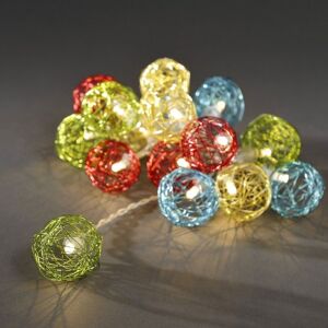 Konstsmide Bolas de Malla con luz led (16 Unidades, luz Blanca cálida), Multicolor Konstsmide Bolas de Malla con luz led (16 Unidades, luz Blanca cálida), Multicolor