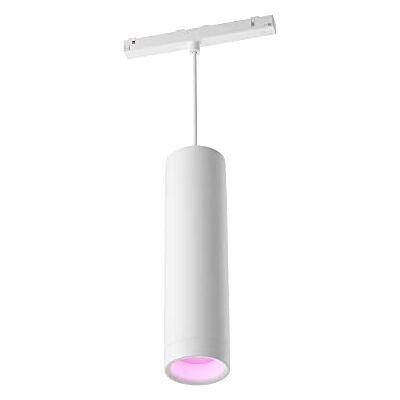 Philips White and Color Ambiance, Perifo, Lampada a Sospensione Cilindrica Smart, 5.2 W, Bianco Philips White and Color Ambiance, Perifo, Lampada a Sospensione Cilindrica Smart, 5.2 W, Bianco