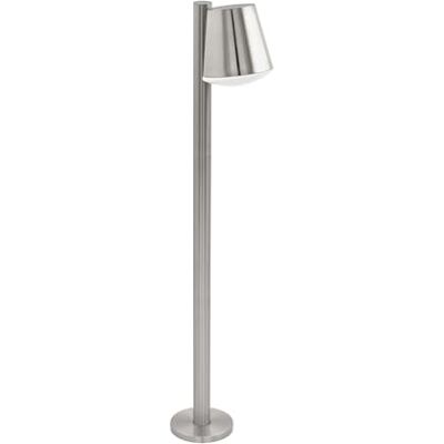 Eglo connect Caldiero, C, Lámpara de pie para exteriores de acero inoxidable y plástico, color plateado, blanco cálido, regulable, IP44 Eglo connect Caldiero, C, Lámpara de pie para exteriores de acero inoxidable y plástico, color plateado, blanco cálido, regulable, IP44