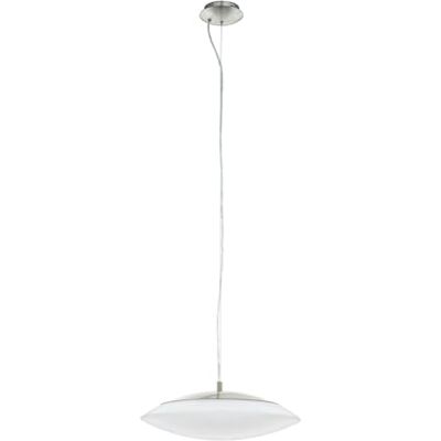 Eglo Lámpara colgante LED connect Frattina-C, 1 luz, acero y plástico en níquel mate y blanco, cambio de temperatura (cálido, neutro, frío), RGB, regulable Eglo Lámpara colgante LED connect Frattina-C, 1 luz, acero y plástico en níquel mate y blanco, cambio de temperatura (cálido, neutro, frío), RGB, regulable