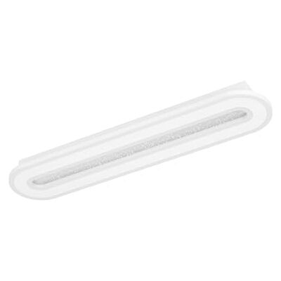 Eglo Macchioni Lámpara LED de techo, lámpara de cristal con mando a distancia, de superficie, atenuable, lámpara de cocina de metal y plástico en blanco, blanco cálido y blanco frío, 55 x 12 cm Eglo Macchioni Lámpara LED de techo, lámpara de cristal con mando a distancia, de superficie, atenuable, lámpara de cocina de metal y plástico en blanco, blanco cálido y blanco frío, 55 x 12 cm