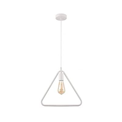 GTV GIJA 2812 Lámpara de techo triangular AC220-240 V, 50/60 Hz, 1 x E27 máx. 40 W IP20 38 cm x 10 cm, color blanco GTV GIJA 2812 Lámpara de techo triangular AC220-240 V, 50/60 Hz, 1 x E27 máx. 40 W IP20 38 cm x 10 cm, color blanco