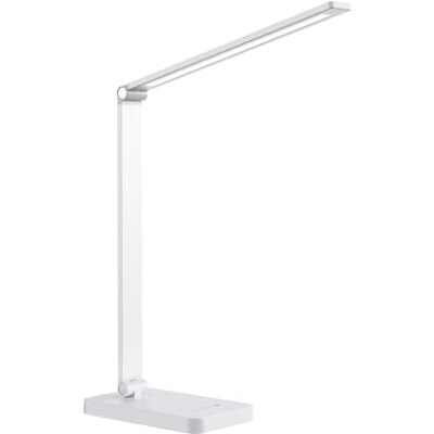 wonderlamp Flexo LED 5W Norima Blanco con Batería recargable, Interruptor táctil y Cargador Inalámbrico para móviles 3000-4000-6000K wonderlamp Flexo LED 5W Norima Blanco con Batería recargable, Interruptor táctil y Cargador Inalámbrico para móviles 3000-4000-6000K