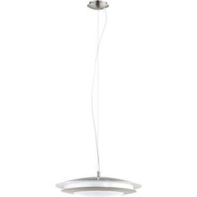 Eglo Lámpara colgante LED connect Moneva-C, 1 luz, acero y plástico níquel mate, blanco, cambio de temperatura (cálido, neutro, frío), RGB, regulable, Ø 48,5 cm Eglo Lámpara colgante LED connect Moneva-C, 1 luz, acero y plástico níquel mate, blanco, cambio de temperatura (cálido, neutro, frío), RGB, regulable, Ø 48,5 cm