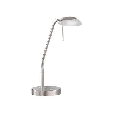 Fischer & Honsel Lámpara de mesa Pool TW 1 x LED 5,0 W, mate, color níquel, 3 niveles CCT, intensidad regulable, , 16 x 16 x 60 cm (largo x ancho x alto), 530 lm, 2700 K, 3350 K, 4000 K Fischer & Honsel Lámpara de mesa Pool TW 1 x LED 5,0 W, mate, color níquel, 3 niveles CCT, intensidad regulable, , 16 x 16 x 60 cm (largo x ancho x alto), 530 lm, 2700 K, 3350 K, 4000 K