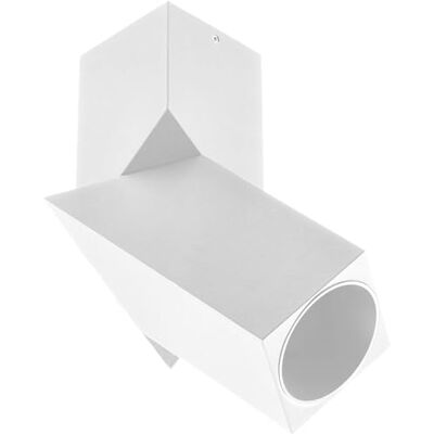 GTV Foco de Techo Orientable VIRGO, Diseño Cuadrado Minimalista, Para Bombilla GU10, Máx 20W, 57x57x152mm, Lámpara de Superficie para Salón, Aluminio Blanco GTV Foco de Techo Orientable VIRGO, Diseño Cuadrado Minimalista, Para Bombilla GU10, Máx 20W, 57x57x152mm, Lámpara de Superficie para Salón, Aluminio Blanco