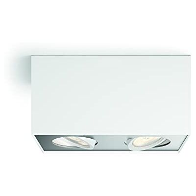 Philips myLiving 2 focos LED, luz blanca cálida, iluminación interior, 4.5 W, blanco Philips myLiving 2 focos LED, luz blanca cálida, iluminación interior, 4.5 W, blanco
