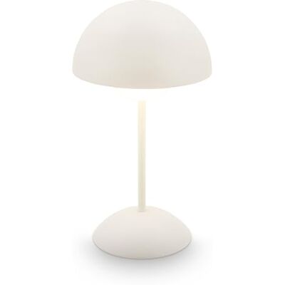 Briloner Lampara de mesa sin cable LED IP44 con control táctil, regulable, batería intercambiable, lampara mesita noche sin cable, lampara mesa LED recargable, 16x29cm, blanco antiguo Briloner Lampara de mesa sin cable LED IP44 con control táctil, regulable, batería intercambiable, lampara mesita noche sin cable, lampara mesa LED recargable, 16x29cm, blanco antiguo