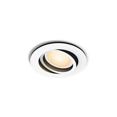 Philips - Foco Empotrable LED Milliskin, Pack de 1, Color Blanco, Luz Blanca de Cálida a Fría, Compatible con Alexa y Google Home, Iluminación Interior, salón, pasillos Philips - Foco Empotrable LED Milliskin, Pack de 1, Color Blanco, Luz Blanca de Cálida a Fría, Compatible con Alexa y Google Home, Iluminación Interior, salón, pasillos
