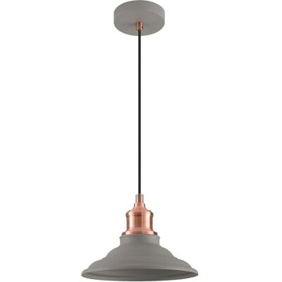 GTV LORET, Lámpara de techo M,8854,AC220-240V,50/60Hz,1*E27,máx.40W, Ø 20,5 cm,IP20, simple gris GTV LORET, Lámpara de techo M,8854,AC220-240V,50/60Hz,1*E27,máx.40W, Ø 20,5 cm,IP20, simple gris