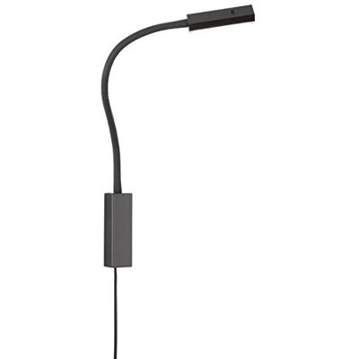 Fischer & Honsel Raik Lámpara de cama, metal, 5 W, color negro Fischer & Honsel Raik Lámpara de cama, metal, 5 W, color negro