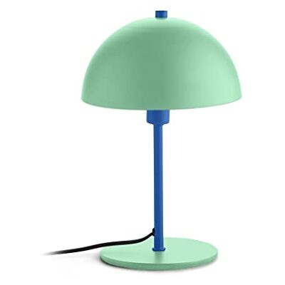 Fisura – Lámpara de mesa original verde y azul. Lámpara mesita de noche de acero con cable de 150 centímetros.Medidas:18 x 32.Bombilla E14 no incluida Fisura – Lámpara de mesa original verde y azul. Lámpara mesita de noche de acero con cable de 150 centímetros.Medidas:18 x 32.Bombilla E14 no incluida