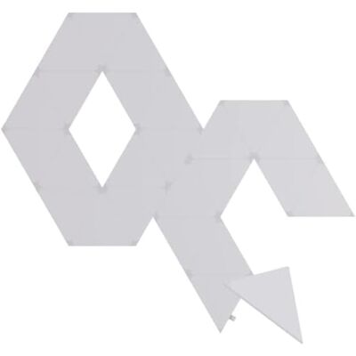 Nanoleaf Shapes Triangle Expansion Pack, 25 Triángulos LED Adicionales Apliques de Pared Interior Modulares, Luces Led Inteligentes RGBW 16M Colores WiFi, Compatible con Alexa, Decoración y Gaming Nanoleaf Shapes Triangle Expansion Pack, 25 Triángulos LED Adicionales Apliques de Pared Interior Modulares, Luces Led Inteligentes RGBW 16M Colores WiFi, Compatible con Alexa, Decoración y Gaming