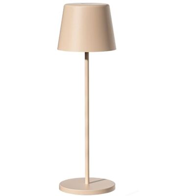 Lumisky Lámpara de mesa táctil inalámbrica de aluminio beige LED SAND blanco regulable H38cm Lumisky Lámpara de mesa táctil inalámbrica de aluminio beige LED SAND blanco regulable H38cm